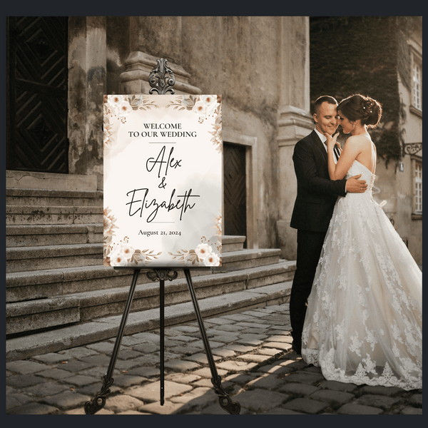 Event Signage Foam Board | Welcome Sign | Seating Chart | Wedding Sign | Birthday Sign | 18×24 & 24×36 | Custom Printed  | Same-Day Print Available