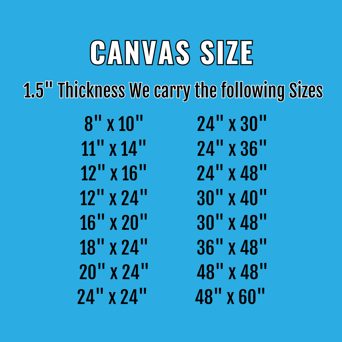 Custom Canvas Wall Art – Premium Gallery Wrap (0.60" Thick)