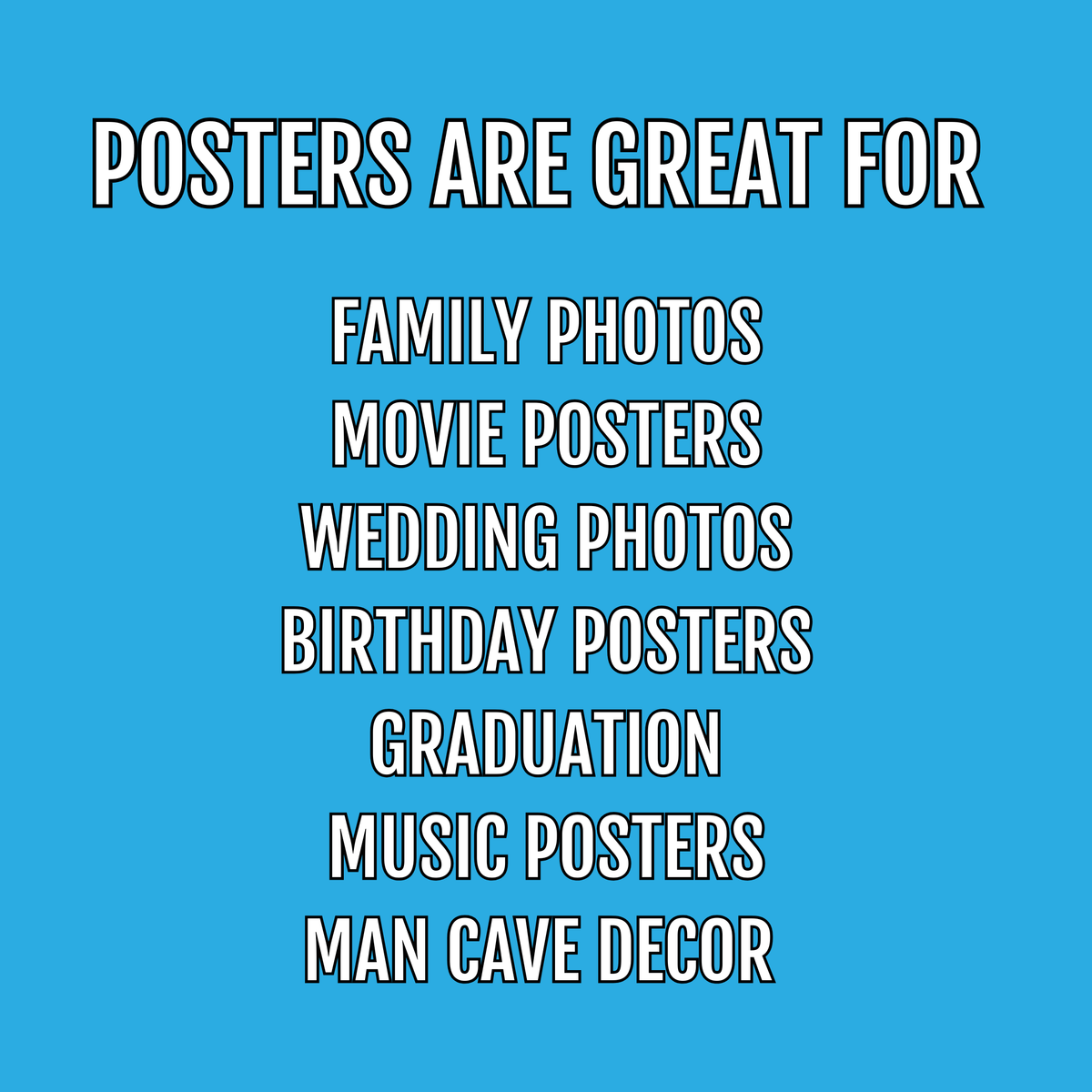 Custom Personalized Poster Print - Your Photo, Art, or Design