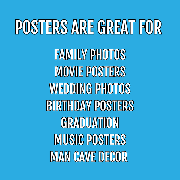 Custom Personalized Poster Print - Your Photo, Art, or Design