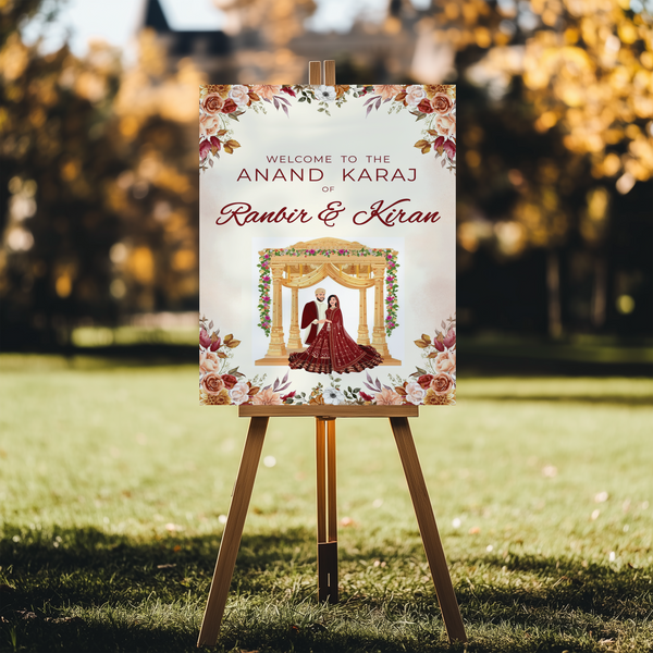 Event Signage Foam Board | Welcome Sign | Seating Chart | Wedding Sign | Birthday Sign | 18×24 & 24×36 | Custom Printed  | Same-Day Print Available